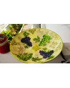 Grape themed decoupaged big sized bowl, Handcrafted bowl